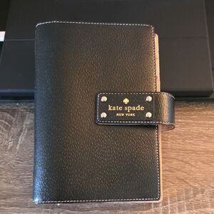 Kate Spade Black Leather Planner Agenda